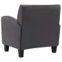 Sillón de cuero sintético gris de , Sillones - Ref: Foro24-248619, Precio: 181,08 €, Descuento: %