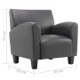 Sillón de cuero sintético gris de , Sillones - Ref: Foro24-248619, Precio: 181,08 €, Descuento: %