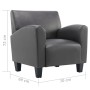 Sillón de cuero sintético gris de , Sillones - Ref: Foro24-248619, Precio: 183,82 €, Descuento: %