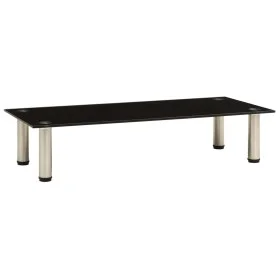Mueble para TV de vidrio templado negro 80x35x17 cm de , Muebles TV - Ref: Foro24-322764, Precio: 46,29 €, Descuento: %