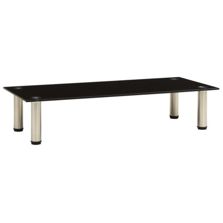 Mueble para TV de vidrio templado negro 80x35x17 cm de , Muebles TV - Ref: Foro24-322764, Precio: 47,06 €, Descuento: %