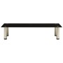 Mueble para TV de vidrio templado negro 80x35x17 cm de , Muebles TV - Ref: Foro24-322764, Precio: 47,06 €, Descuento: %