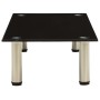 Mueble para TV de vidrio templado negro 80x35x17 cm de , Muebles TV - Ref: Foro24-322764, Precio: 47,06 €, Descuento: %