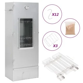 Horno ahumador de BBQ con generador humo frío acero galvanizado de , Barbacoas - Ref: Foro24-3200758, Precio: 209,63 €, Descu...