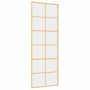 Puerta corredera dorada de vidrio ESG transparente y aluminio de , Puertas para el hogar - Ref: Foro24-155166, Precio: 121,71...