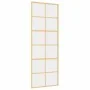 Sliding door made of transparent ESG glass and golden aluminum by , Doors for the home - Ref: Foro24-155166, Price: 127,03 €,...