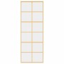 Puerta corredera dorada de vidrio ESG transparente y aluminio de , Puertas para el hogar - Ref: Foro24-155166, Precio: 121,71...