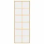 Sliding door made of transparent ESG glass and golden aluminum by , Doors for the home - Ref: Foro24-155166, Price: 127,03 €,...