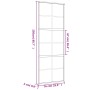 Puerta corredera dorada de vidrio ESG transparente y aluminio de , Puertas para el hogar - Ref: Foro24-155166, Precio: 121,71...