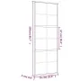 Sliding door made of transparent ESG glass and golden aluminum by , Doors for the home - Ref: Foro24-155166, Price: 127,03 €,...