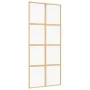 Goldene Schiebetür aus transparentem ESG-Glas und Aluminium von , Türen für zu Hause - Ref: Foro24-155185, Preis: 171,08 €, R...