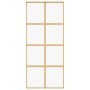 Puerta corredera dorada de vidrio ESG transparente y aluminio de , Puertas para el hogar - Ref: Foro24-155185, Precio: 168,06...