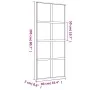 Goldene Schiebetür aus transparentem ESG-Glas und Aluminium von , Türen für zu Hause - Ref: Foro24-155185, Preis: 171,08 €, R...