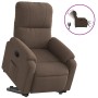 Sillón eléctrico reclinable elevable tela microfibra marrón en Sillones | Comprar online en Foru.es