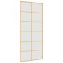 Puerta corredera dorada vidrio ESG esmerilado aluminio 90x205cm de , Puertas para el hogar - Ref: Foro24-155170, Precio: 177,...