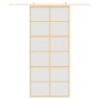 Puerta corredera dorada vidrio ESG esmerilado aluminio 90x205cm de , Puertas para el hogar - Ref: Foro24-155170, Precio: 177,...