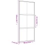 Puerta corredera dorada vidrio ESG esmerilado aluminio 90x205cm de , Puertas para el hogar - Ref: Foro24-155158, Precio: 174,...
