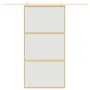 Goldene Schiebetür aus mattiertem ESG-Glas und Aluminium von , Türen für zu Hause - Ref: Foro24-155153, Preis: 181,52 €, Raba...