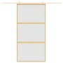Puerta corredera dorada de vidrio ESG esmerilado y aluminio de , Puertas para el hogar - Ref: Foro24-155153, Precio: 184,44 €...