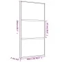 Goldene Schiebetür aus mattiertem ESG-Glas und Aluminium von , Türen für zu Hause - Ref: Foro24-155153, Preis: 181,52 €, Raba...