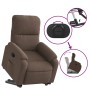 Sillón eléctrico reclinable elevable tela microfibra marrón en Sillones | Comprar online en Foru.es