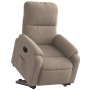 Sillón eléctrico reclinable elevable tela microfibra gris taupe en Sillones | Comprar online en Foru.es