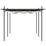 Pérgola con cubierta retráctil color crema 589x292x230 cm de , Carpas y cenadores - Ref: Foro24-360120, Precio: 429,93 €, Des...