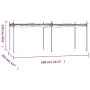 Pérgola con cubierta retráctil color crema 589x292x230 cm de , Carpas y cenadores - Ref: Foro24-360120, Precio: 429,93 €, Des...