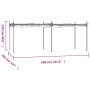 Pérgola con cubierta retráctil color crema 589x292x230 cm de , Carpas y cenadores - Ref: Foro24-360120, Precio: 439,12 €, Des...