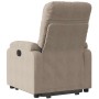 Sillón eléctrico reclinable elevable tela microfibra gris taupe en Sillones | Comprar online en Foru.es