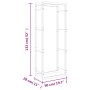 Estante para leña acero inoxidable 50x28x132 cm de , Bolsas y soportes de leña - Ref: Foro24-357861, Precio: 40,41 €, Descuen...
