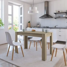 Mesa de comedor de aglomerado color roble Sonoma 120x60x76 cm de , Mesas de cocina y de comedor - Ref: Foro24-800435, Precio:...
