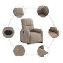 Sillón eléctrico reclinable elevable tela microfibra gris taupe en Sillones | Comprar online en Foru.es