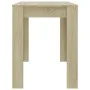 Sonoma oak chipboard dining table 120x60x76 cm by , Kitchen and dining tables - Ref: Foro24-800435, Price: 70,56 €, Discount: %