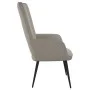 Silla de relajación de terciopelo gris claro de , Sillones - Ref: Foro24-327677, Precio: 103,36 €, Descuento: %