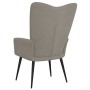 Silla de relajación de terciopelo gris claro de , Sillones - Ref: Foro24-327677, Precio: 85,63 €, Descuento: %