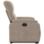 Sillón eléctrico reclinable elevable tela microfibra gris taupe en Sillones | Comprar online en Foru.es