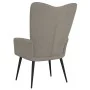 Silla de relajación de terciopelo gris claro de , Sillones - Ref: Foro24-327677, Precio: 103,36 €, Descuento: %