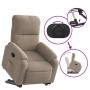 Sillón eléctrico reclinable elevable tela microfibra gris taupe en Sillones | Comprar online en Foru.es