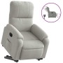 Sillón eléctrico reclinable elevable tela microfibra gris claro en Sillones | Comprar online en Foru.es