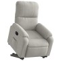 Sillón eléctrico reclinable elevable tela microfibra gris claro en Sillones | Comprar online en Foru.es