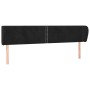 Cabecero de terciopelo negro 183x23x78/88 cm de , Cabeceros y pies de cama - Ref: Foro24-3117066, Precio: 60,67 €, Descuento: %