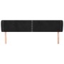 Cabecero de terciopelo negro 183x23x78/88 cm de , Cabeceros y pies de cama - Ref: Foro24-3117066, Precio: 60,67 €, Descuento: %