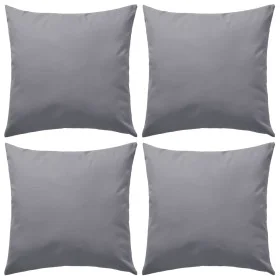 Cojines para exteriores 45x45 cm gris 4 unidades de vidaXL, Cojines - Ref: Foro24-132303, Precio: 52,33 €, Descuento: %