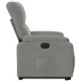 Sillón eléctrico reclinable elevable tela microfibra gris claro en Sillones | Comprar online en Foru.es