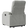 Sillón eléctrico reclinable elevable tela microfibra gris claro en Sillones | Comprar online en Foru.es