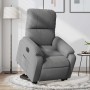 Sillón eléctrico reclinable elevable tela microfibra gris en Sillones | Comprar online en Foru.es
