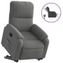 Sillón eléctrico reclinable elevable tela microfibra gris en Sillones | Comprar online en Foru.es