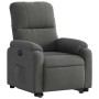 Sillón eléctrico reclinable elevable tela microfibra gris en Sillones | Comprar online en Foru.es