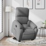 Sillón eléctrico reclinable elevable tela microfibra gris en Sillones | Comprar online en Foru.es